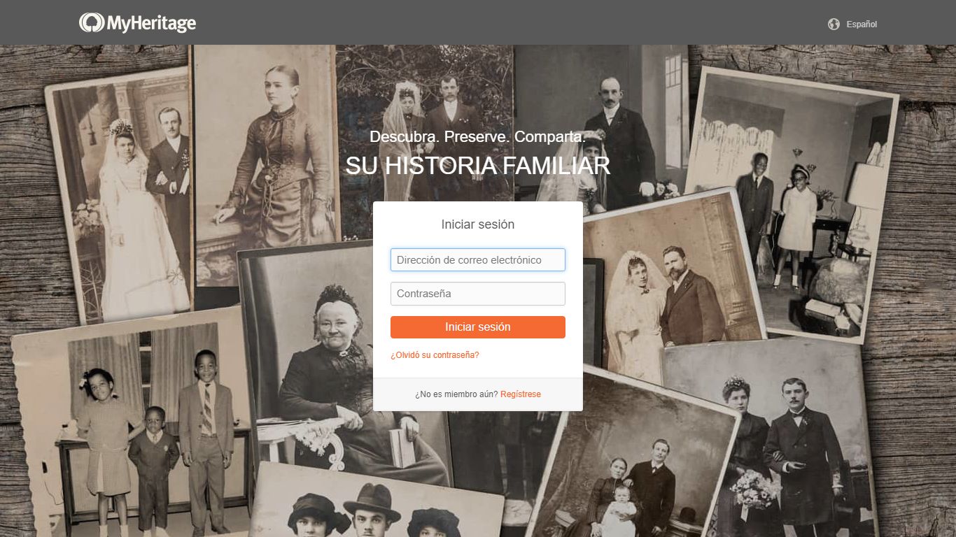 Iniciar sesión - MyHeritage